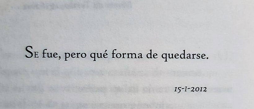 Crónica de una ausencia.
"Átomos y galaxias", Miguel D´Ors