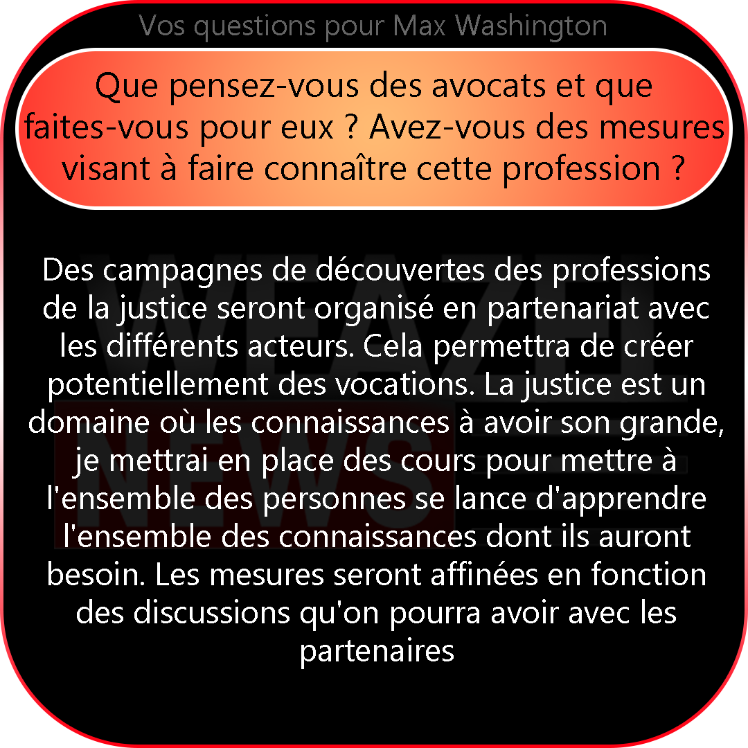 WZN_SA's tweet photo. 🔍Voici le début des réponses du candidat @MaxWashingtonSA à vos questions🗳️
Restez connectés pour les réponses aux autres questions.
#Elections #News #Washington https://t.co/cwlVr69U19