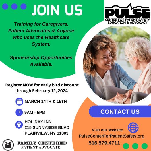 PulseCPSEA's tweet photo. Prepare to support someone who needs you.Get listed as a Family Centered Patient Advocate. Learn to support, learn to communicate, learn about patient safety. Team building and training. https://t.co/cL0IlikGOC #patientsafety #patientsupport #advocate #caregiver #cdpap #patient https://t.co/ZYeTsmY0Az