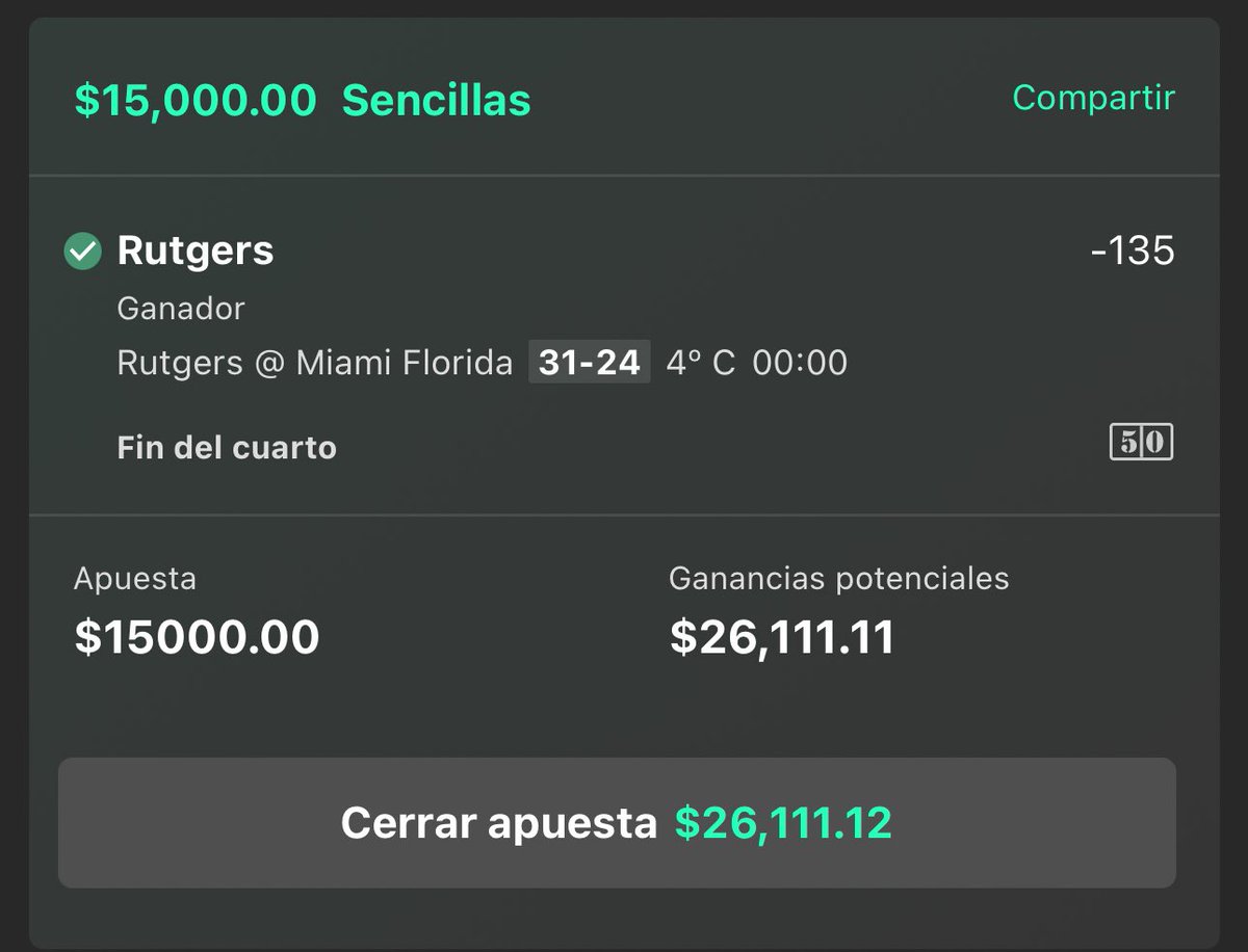 Tengo otra jugada para seguir ganando 😮‍💨

Ojo, Empieza ya en 25 MINUTOS si hay 300 RT 🔄 la subo ya! Si no se queda exclusiva

Ya se cansaron de ganar? 😴

A COBRAR OTRA VEZ. ¿Quien me siguió?