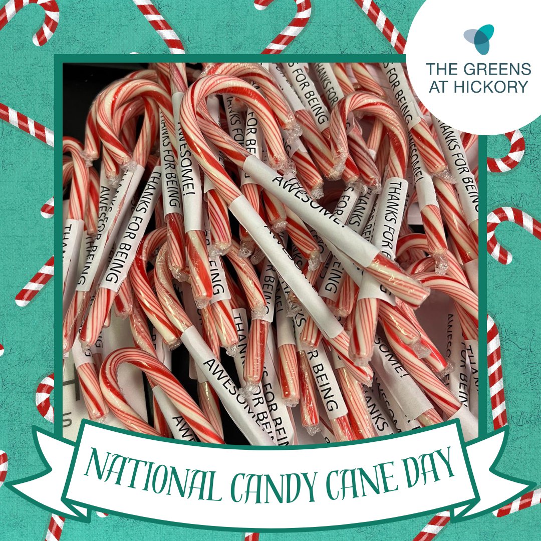 GreensHickory's tweet image. Sweet celebrations at the Greens at Hickory as we marked National Candy Cane Day! 🎉 Sending a big 'Thanks for Being Awesome' candy cane to all our incredible employees. Your sweetness makes our workplace brighter! 🍭🌟 #NationalCandyCaneDay #EmployeeAppreciation #SweetTeam