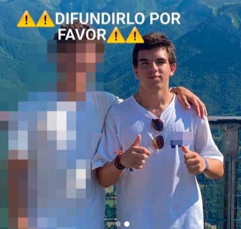 UniCatolicos_es's tweet photo. 🚨DESAPARECIDO EN POZUELO DE ALARCÓN

Se llama lago (iago).
Edad: 19
Habría dejado el móvil en casa. Rumores indican que también una nota.

Lleva un día entero desaparecido. Se le vió por última vez en Pozuelo de Alarcón.

Se agradece cualquier información a la policía o a la cuenta de su padre en Instagram: @iagonglez

DIFUSIÓN POR FAVOR