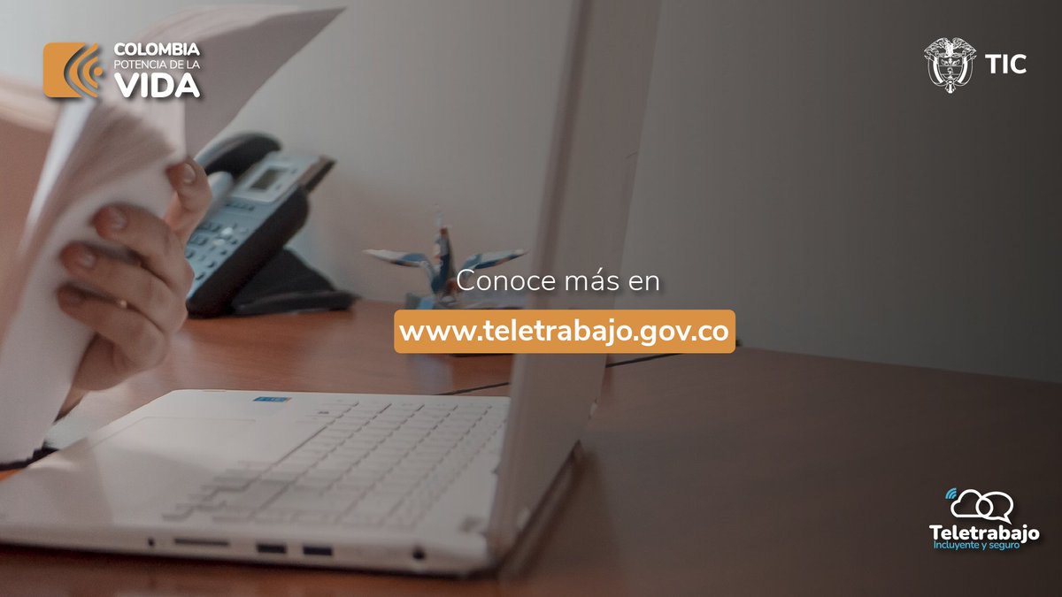 ¿Vas a teletrabajar? Pronto te darás cuenta de que adaptarse a un ambiente laboral fuera de la oficina es mucho más fácil gracias a las TIC.

Aquí te compartimos algunas herramientas para poder dar lo mejor de ti:

teletrabajo.gov.co