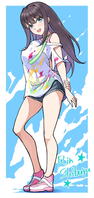 フェスTシャツ凛ちゃん らくがき 