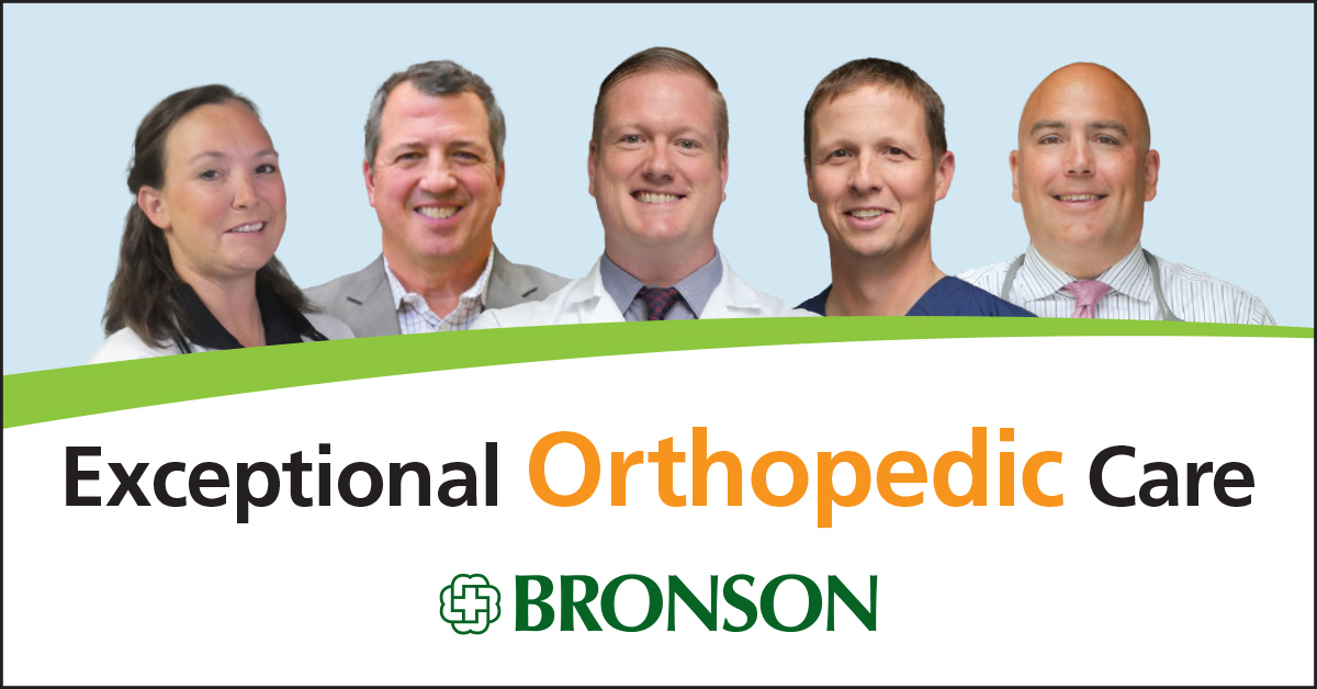 From hip and knee replacement to minimally invasive procedures and robotics, we’re focused on achieving superior outcomes. Learn about Bronson’s exceptional orthopedics program at bronsonhealth.us/orthocare.
