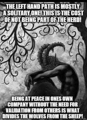Naamahifur's tweet photo. Never underestimate the power that can be attained through isolation. There is an inner strength that can only be forged in solitude......
#Lucifer #Luciferianism #Luciferian #Darkness #Occultism #LeftHandPath #LHP #Qliphoth #Satan #Satanic #Satanism #Lilith #Lilithian #Goddess https://t.co/5X7PrPz6CQ