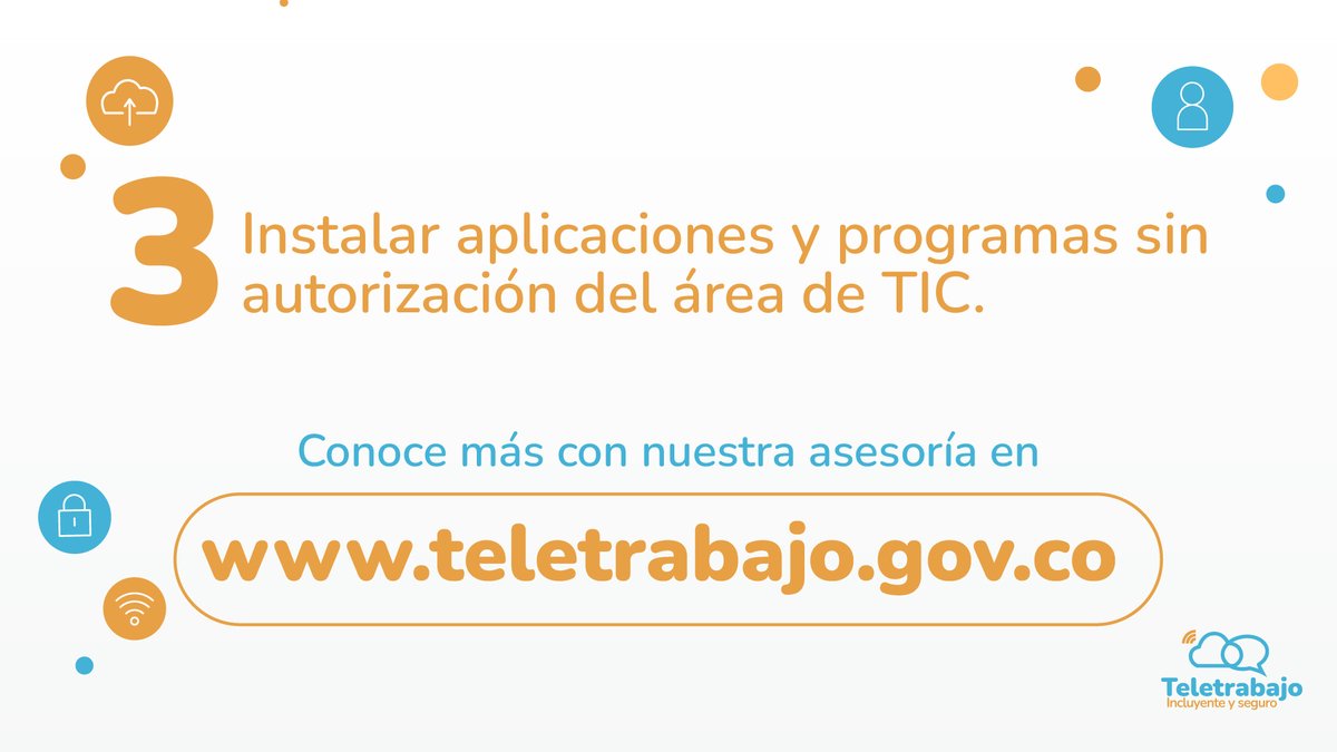 🧐💻¡La ciberseguridad en el teletrabajo es más importante de lo que piensas!

Si te interesa proteger los dispositivos de tus empleados de posibles ataques ¡sigue leyendo! y solicita gratis, desde cualquier parte del país, la asesoría de nuestros expertos teletrabajo.gov.co