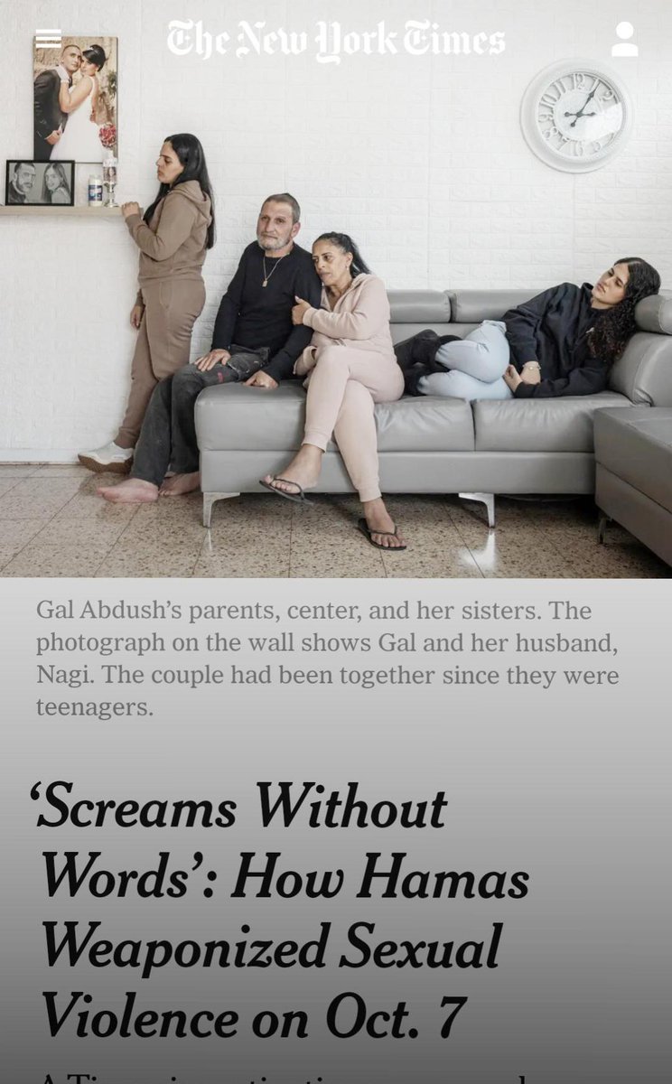 derdikman's tweet photo. New York Times report on how Hamas used systematic lethal sexual violence on October 7 attack
#Hamas #HamasislSIS https://t.co/lETcM2we00