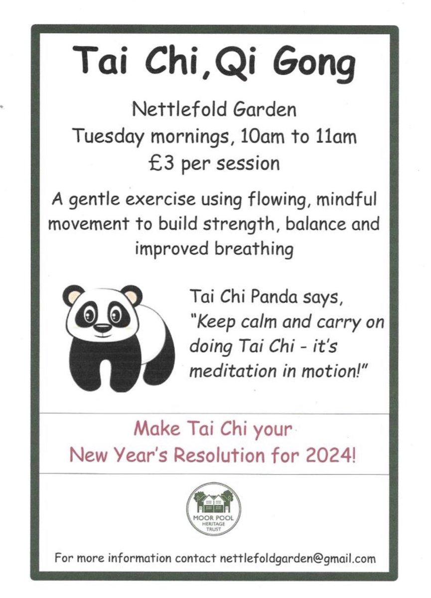 NettlefoldGdn's tweet photo. Why not try out some gentle exercise in the open air in our garden on the Moor Pool estate in #Harborne for your New Year’s resolution? Every Tuesday. https://t.co/nah89OPyDB