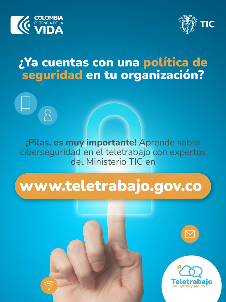 Desde el <a href="/Ministerio_TIC/">Ministerio TIC</a> ofrecemos talleres, conferencias e información que incentivan la implementación del teletrabajo dentro de las organizaciones.

Si quieres contribuir a la transformación digital del país, solicita nuestro acompañamiento teletrabajo.gov.co