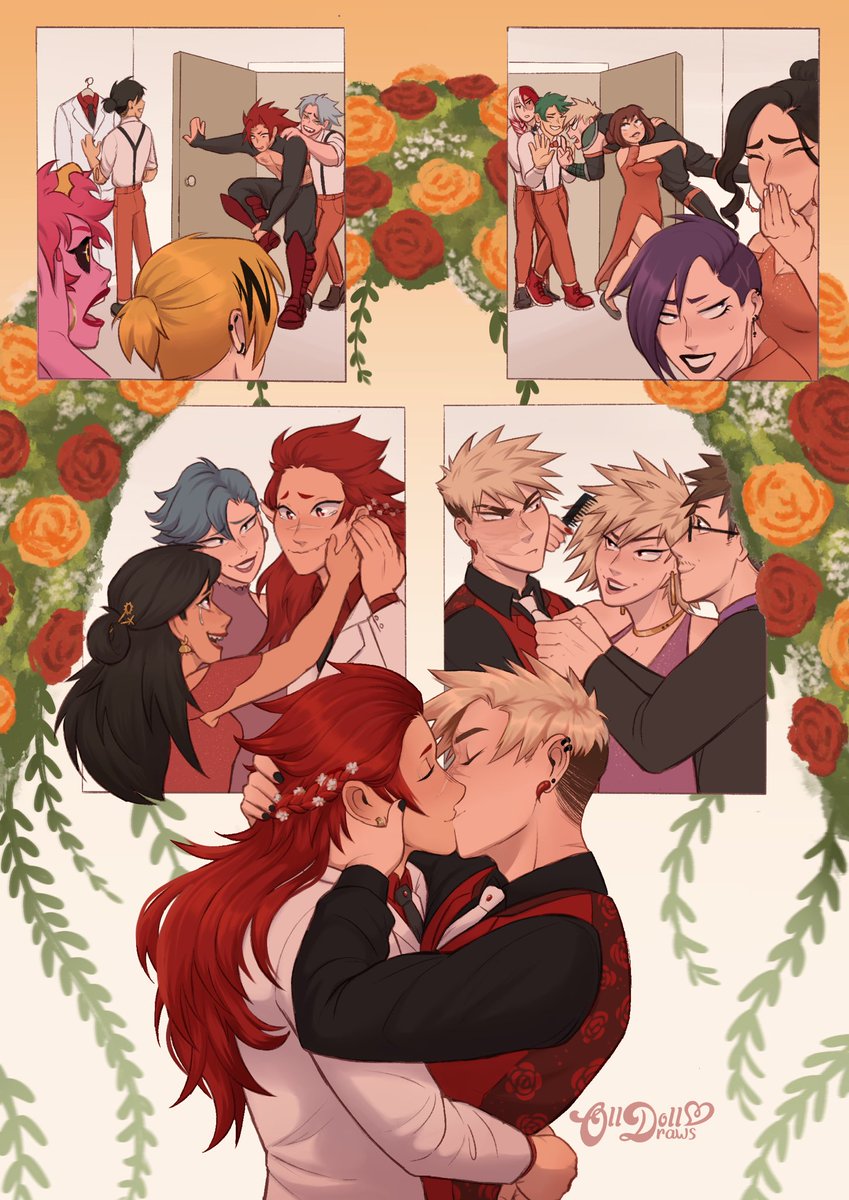 Finally posting my piece for <a href="/KRBKSunrise/">Sunrise Zine | PROJECT END</a> zine! One of my favorite zine pieces I’ve worked on to this day (what can I say, married krbk ALWAYS has me in a chokehold) ❤️🧡

It was truly a wonderful project and I’m so happy to have been a guest artist 🥺💕