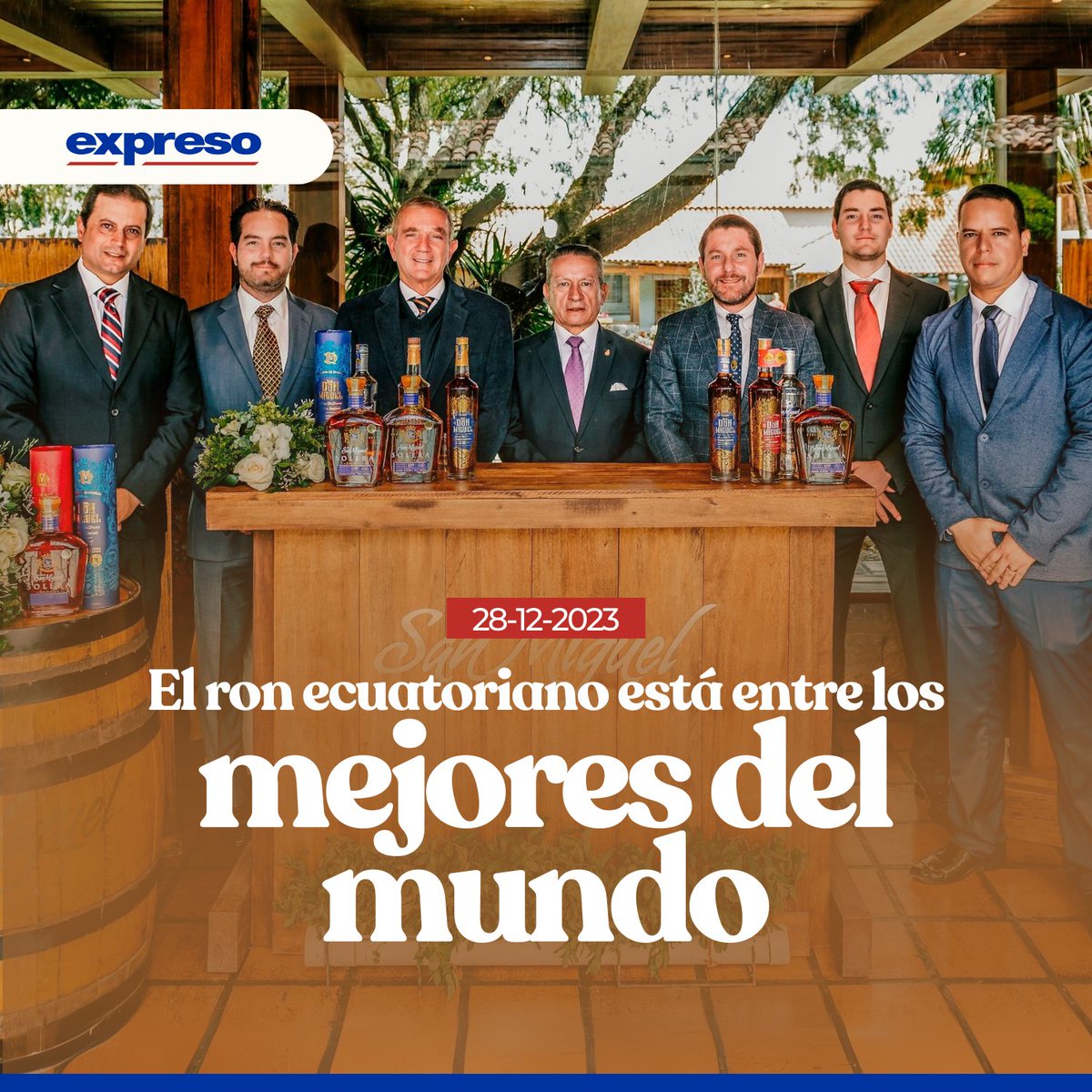 Expresoec's tweet photo. El Ron San Miguel, de Ecuador, fue premiado en las competencias internacionales: New York International Spirits Competition y en el London International Spirits Challenge este 2023 por conocedores, coleccionistas y expertos  entre los mejores rones del mundo.

Lee más👉https://t.co/Y4rItymo55