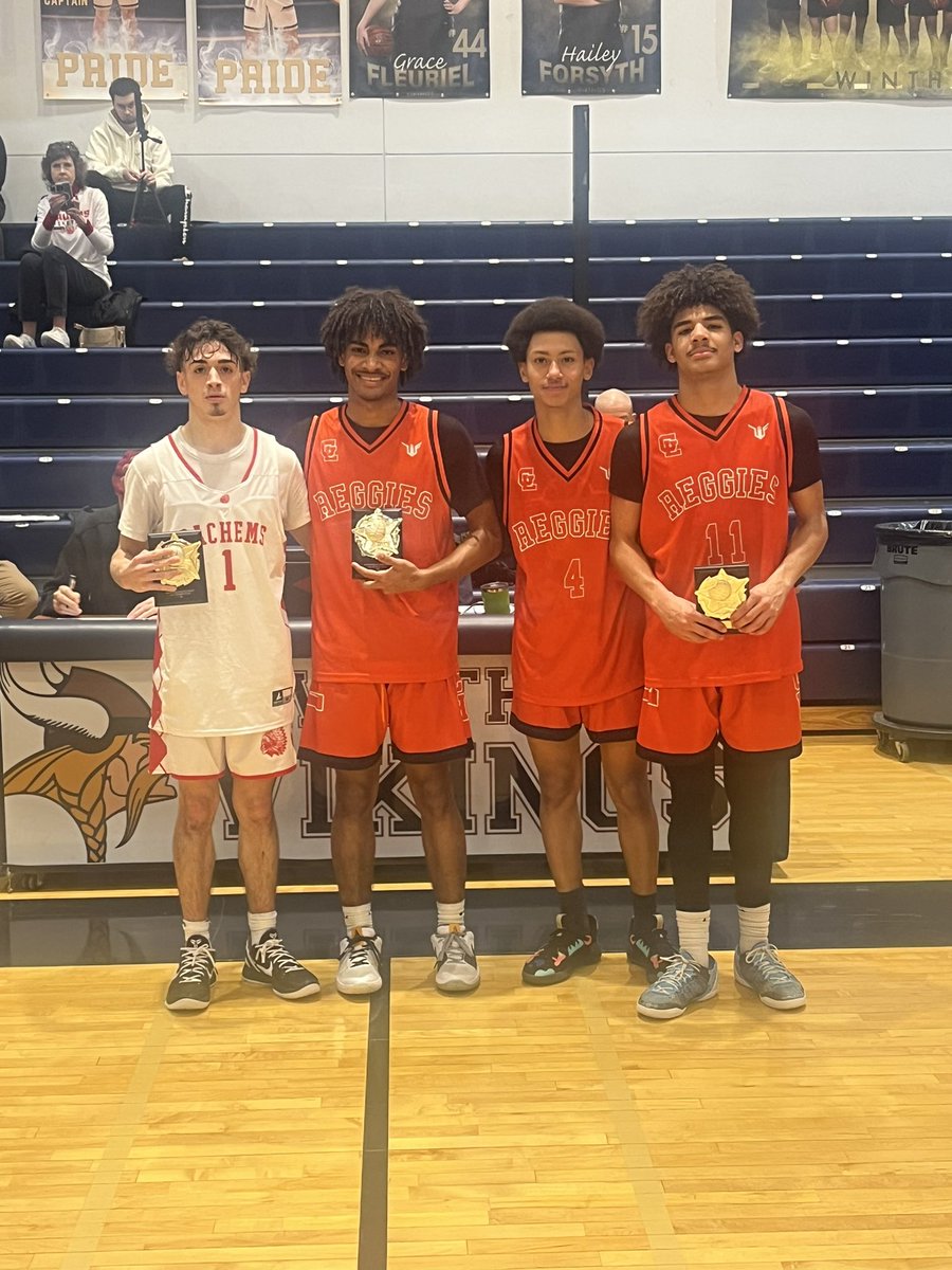 Our all tournament team selections and mvps 

Boys
 MVP: @GLTSReggies 11 Jadan Baralt
Boys All tournament team:
•Winthrop #1 George Galuris 
•@NRAthleticDir #2 Jason Berry
•@SaugusSachemsAD #1 Danny Shea 
•@GLTSReggies #2 Albert Diaz, #4 Willy Concepcion