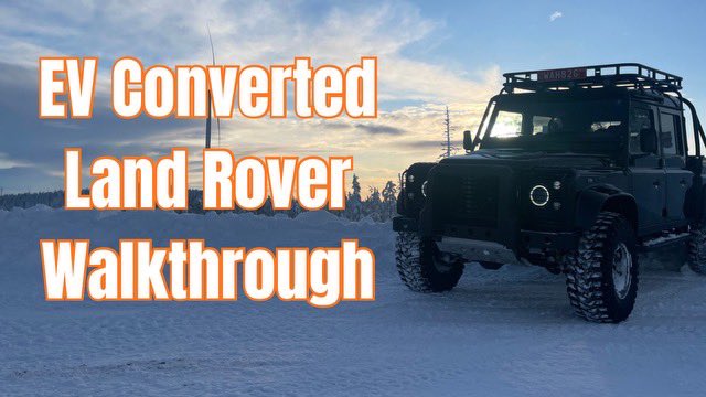 tomzidek's tweet photo. Check out our new vid on YouTube. This is a in depth walkthrough the whole build of the LandRover Defender 130…… you get to see it inside and out. This is the newest @electricclassiccars  LandRover kit!
Enjoy:-)
Click on the link in my bio:-) 
https://t.co/12FMg9SF1G

😉 https://t.co/tA5UXZmAFf
