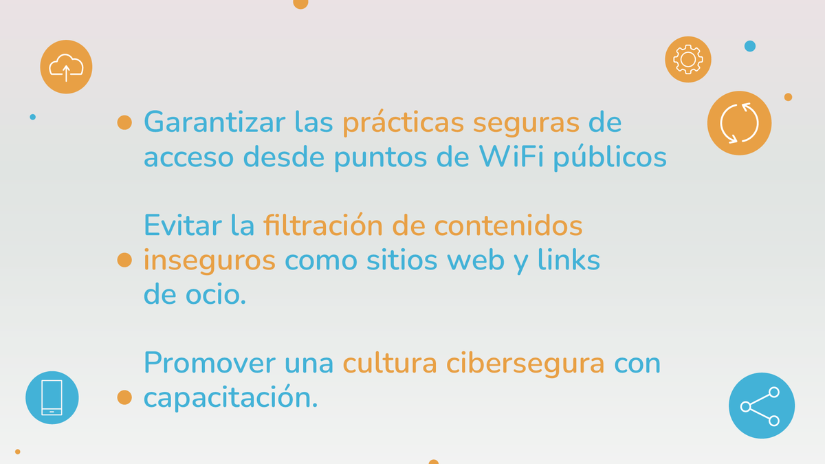 TeletrabajoCo's tweet photo. ¡No caigas en riesgos digitales! Contar con un alto número de dispositivos compatibles con la red empresarial, facilita la conexión de equipos no autorizados.

Solicita un taller o conferencia para que tus teletrabajadores aprendan sobre ciberseguridad: https://t.co/PEPUQynhWd https://t.co/ED9RypxOn3