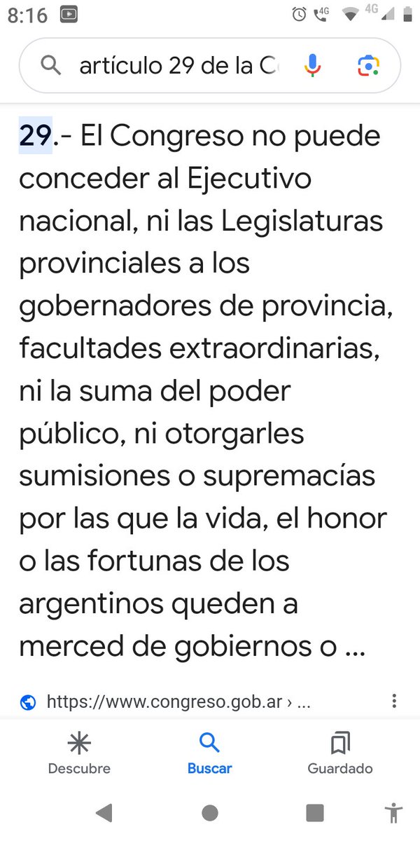 A todo aquel que no respeta el artículo 29 de la construcción argentina. Le caberia . TRAICIÓN A LA PATRIA.🇦🇷🇦🇷🇦🇷