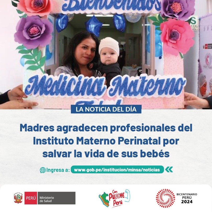 Minsa_Peru's tweet photo. ¡Emotivas historias de esperanza en el INMP! 🤰🏽🏥 Madres agradecen al equipo de cirugía fetal por salvar las vidas de sus bebés. 💖✨ #INMP #HistoriasDeVida. 👉 Lee más aquí: https://t.co/eL8fNFRK5G https://t.co/s4HKzndQ5P