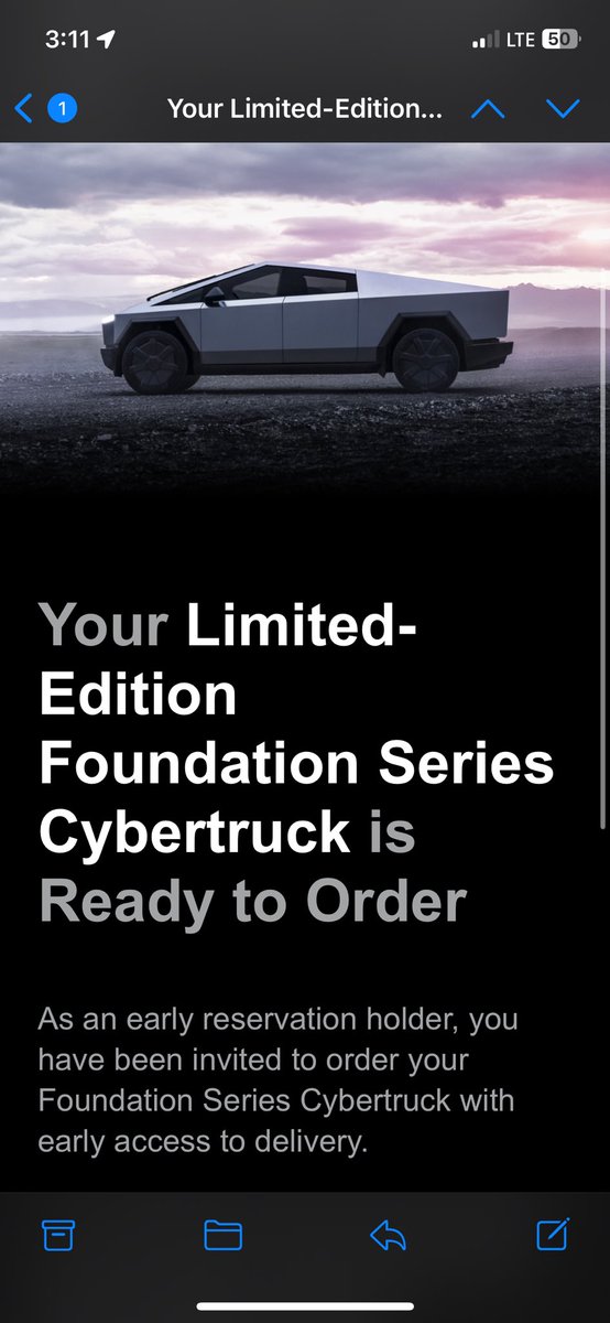 QuakerStudios's tweet photo. Just got this email! @teslaownersSV @SawyerMerritt https://t.co/BkMNpsxP3E