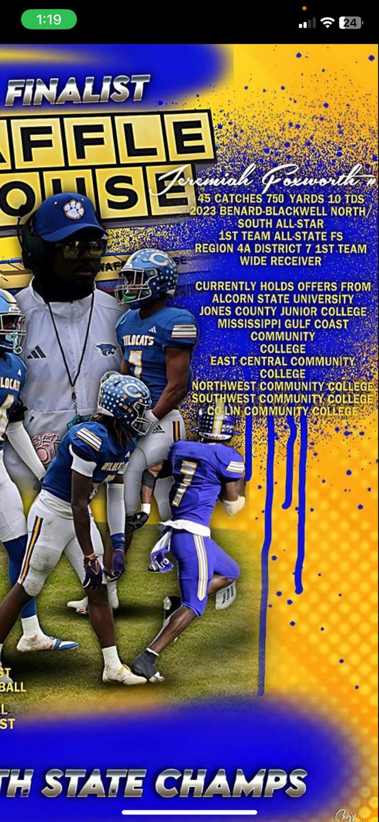 jayfrmdasip's tweet photo. I will be committing January 2nd!! I just want to thank God for putting me in this position to shine 💙💛! https://t.co/yBSz8so7G3