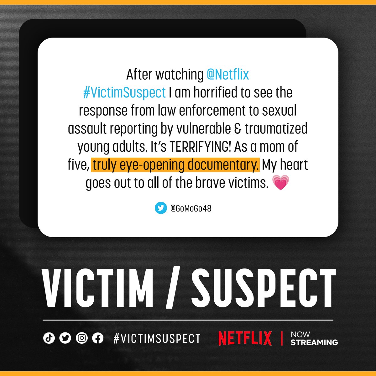 Victim/Suspect tweet media