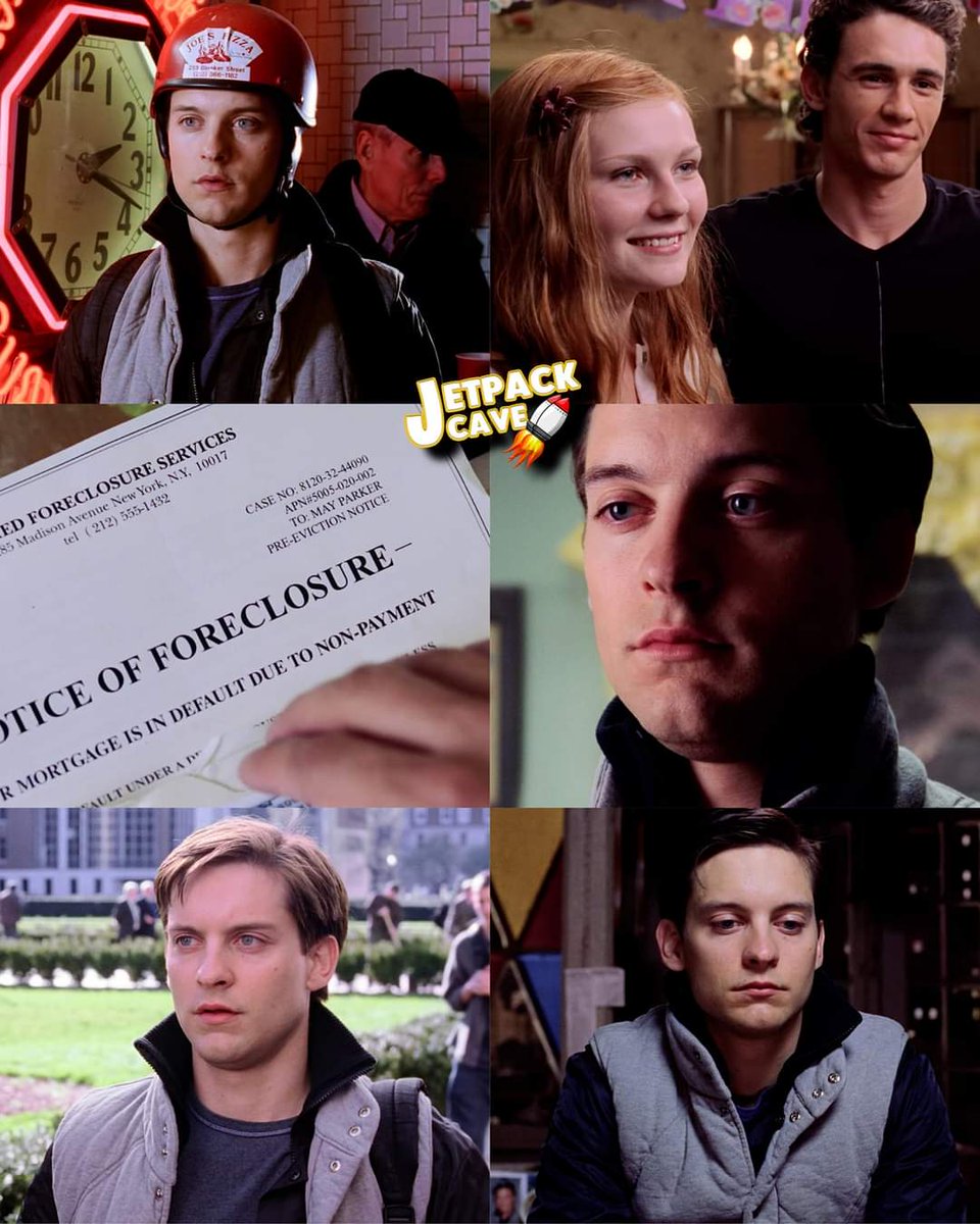 Nunca olvidar que Peter Parker fue despedido de su trabajo, tenía problemas en la escuela, se entero que el amor de su vida estaba saliendo con otra persona, supo que la Tía May tenía dificultades económicas y no tenía dinero para pagar la renta, todo eso el día de su cumpleaños