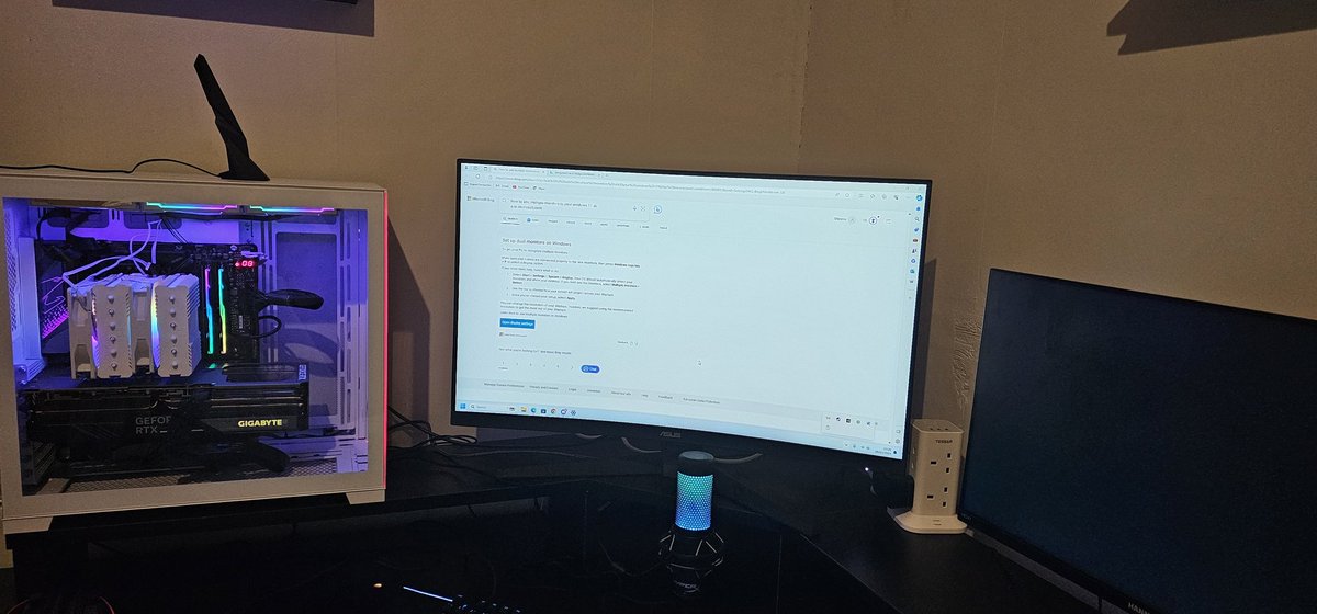 Finally got the pc built....Still finishing off the room.