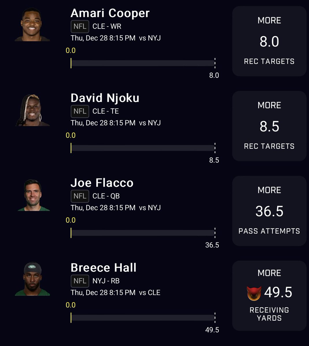 adin_friedland's tweet image. 🔒14x TNF Lock 🔒 

If Flacco’s line hits both the other browns are too. I like this play as a flex too. 

#TNF #Lock #UpperDecky #FantasySports #NFL #Browns #Jets #Ferda #GoPack #Johnny #Froney #DFS #InSync #fortnite #UTV
