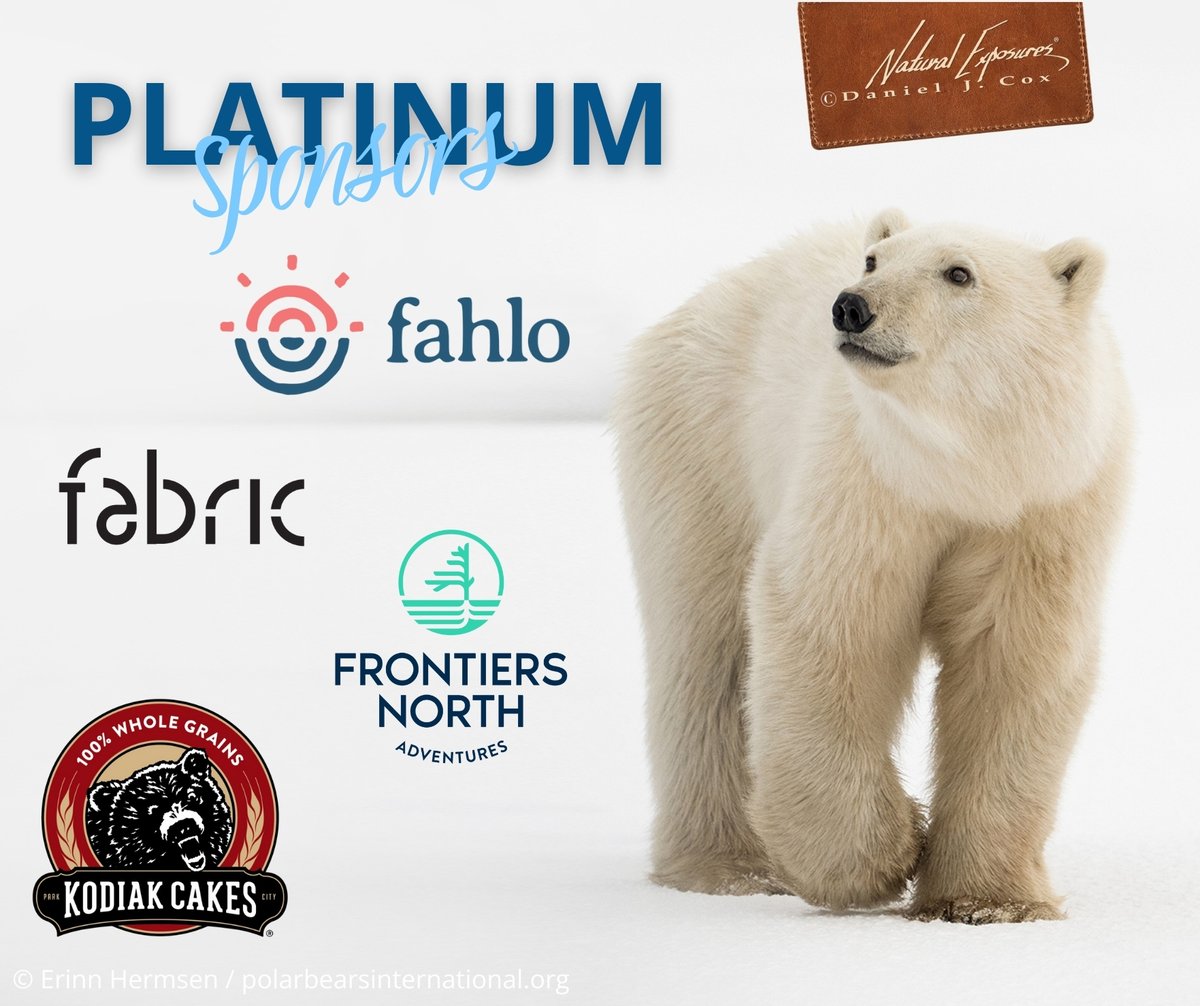 Polar Bears International (@polarbears) on Twitter photo We are beyond grateful for all the people and organizations that support our work. Today we are especially grateful for our Platinum Sponsors—thank you!
<a href="/fabricstudiosla/">Fabric Studios</a>
<a href="/myfahlo/">Fahlo</a>
<a href="/FrontiersNorth/">Frontiers North</a>
<a href="/KodiakCakes/">Kodiak Cakes</a>
@danieljcox Natural Exposures We are beyond grateful for all the people and organizations that support our work. Today we are especially grateful for our Platinum Sponsors—thank you!
<a href="/fabricstudiosla/">Fabric Studios</a>
<a href="/myfahlo/">Fahlo</a>
<a href="/FrontiersNorth/">Frontiers North</a>
<a href="/KodiakCakes/">Kodiak Cakes</a>
@danieljcox Natural Exposures