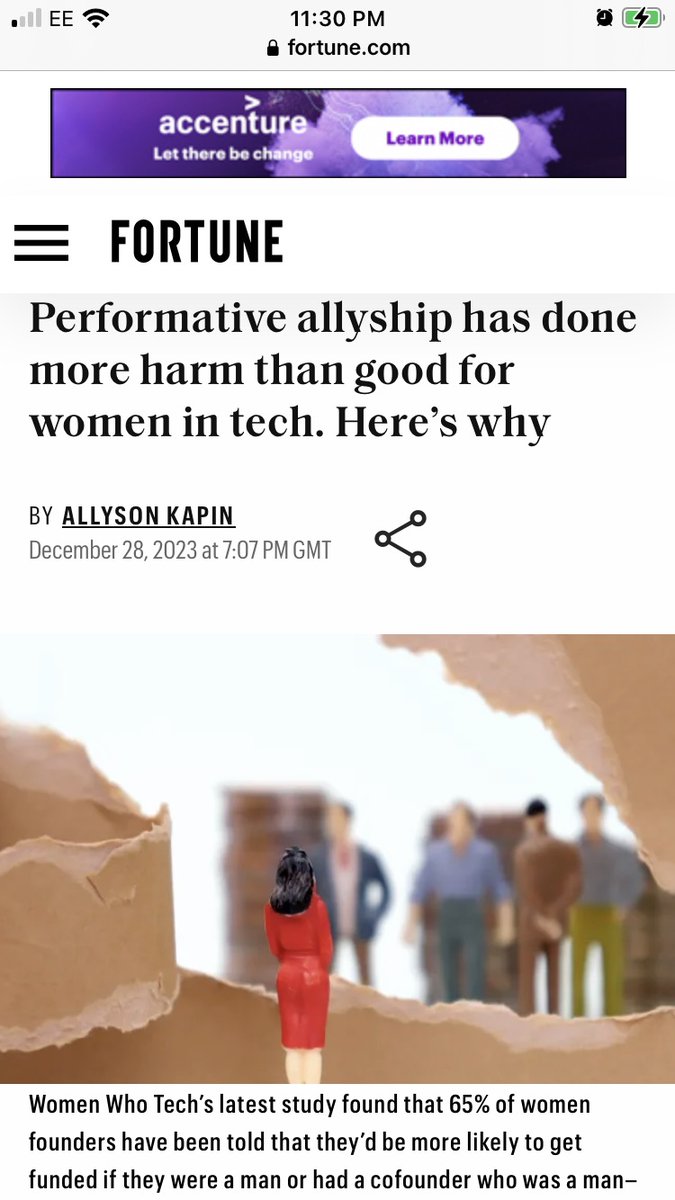 cindygallop's tweet photo. 'Women in tech are tired of being overlooked in favor of allyship theater. As Cindy Gallop of @MakeLoveNotPorn put it, “Are you the kind of investor that talks about supporting women in tech, or are you the kind that writes checks?” @WomenWhoTech
https://t.co/ur2W9uzMzI https://t.co/PoBwbonWPT