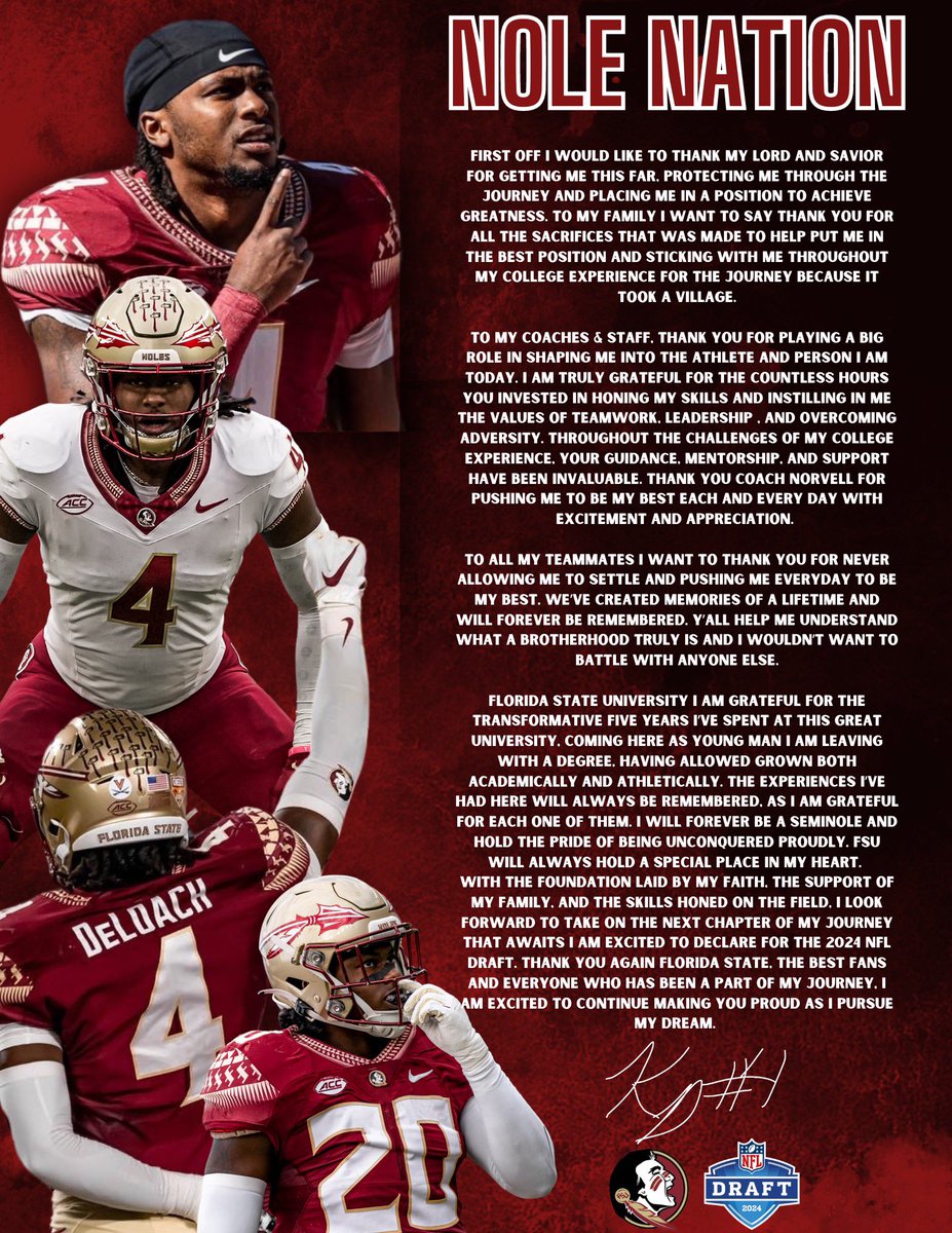 KalenDeloach's tweet image. Thank you Florida State for it ALL❤️🍢🍢!!! #1more