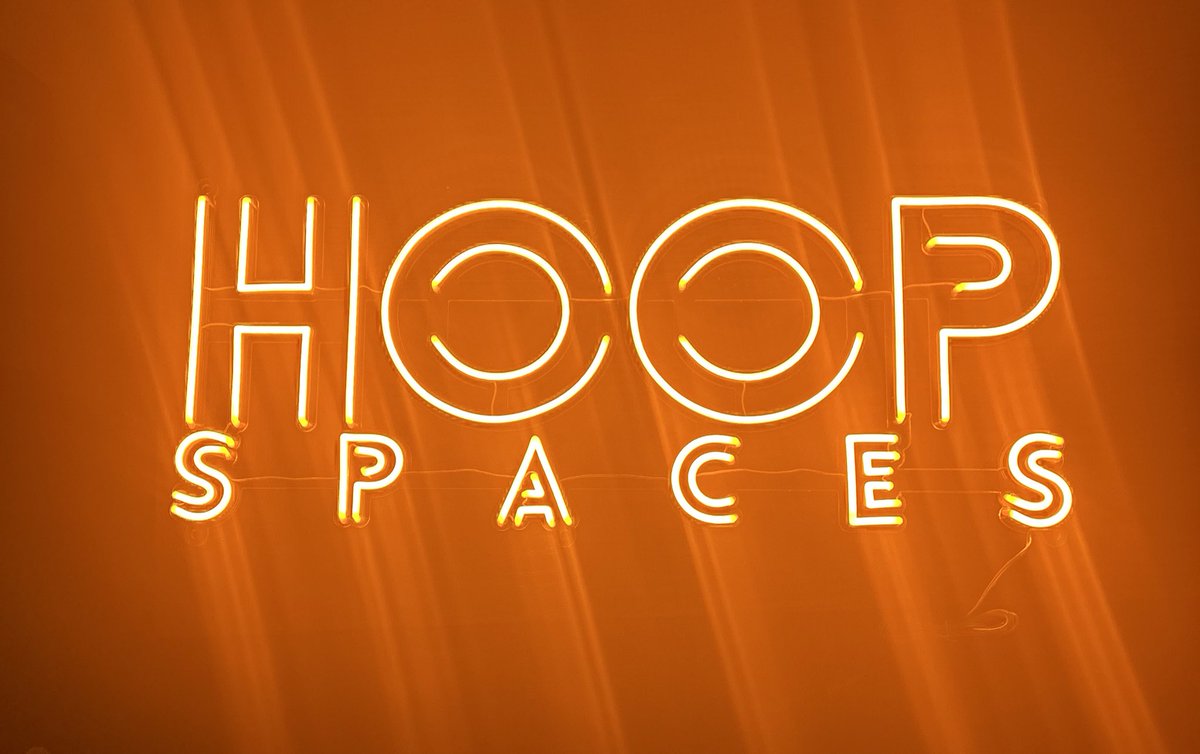 HoopSpaces's tweet image. The neon sign came in 🥹