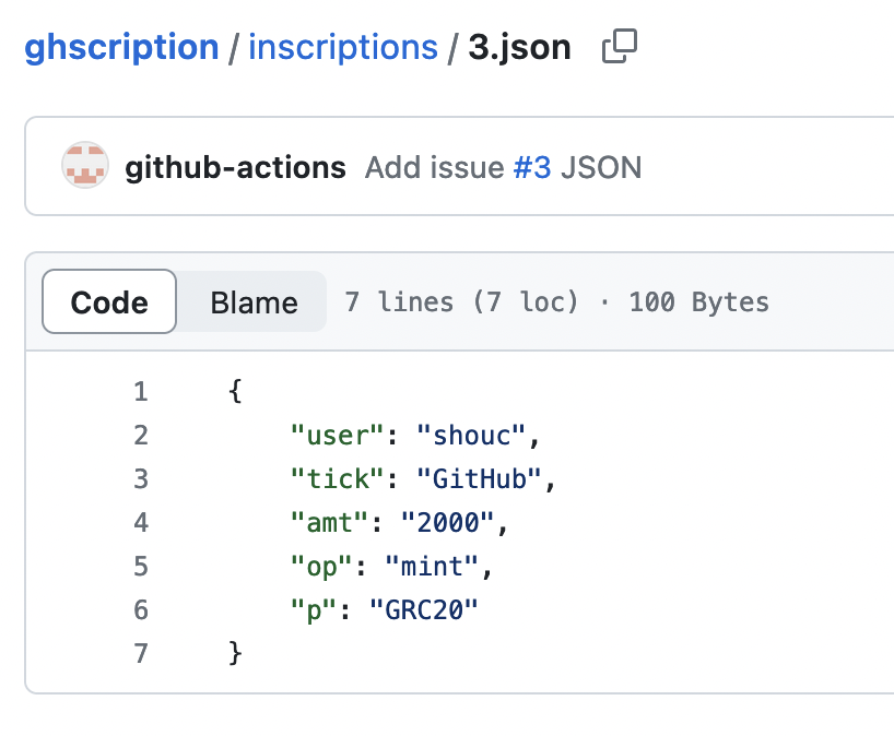 BRC20 and ETH20 are too hard to index, so I built a new type of inscription: GitHub Inscription

Now, all inscriptions are nicely stored in JSON files in a repo.

github.com/ghscr/ghscript…
#ghscription