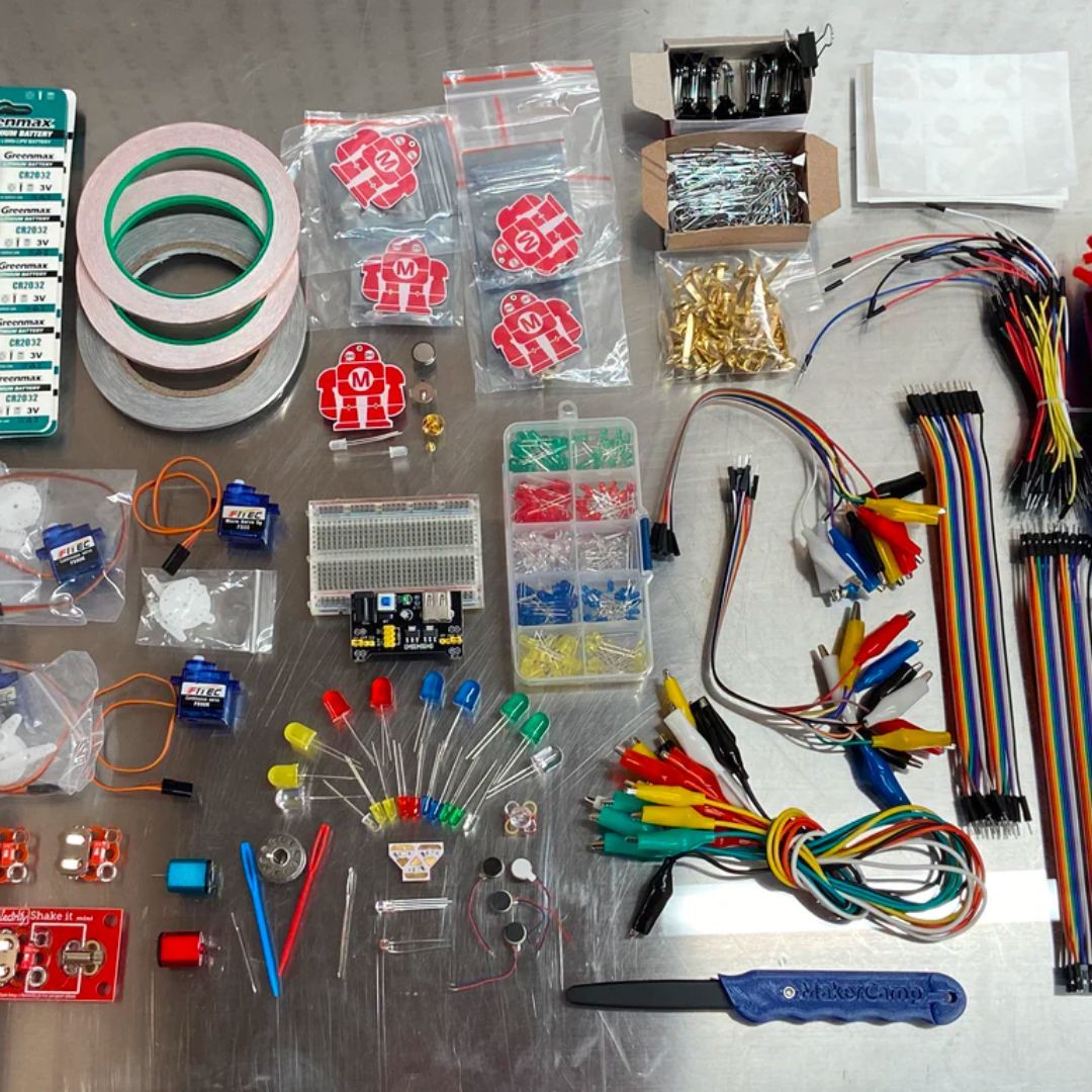 It's time to light up paper circuits, create wearable mods, &amp; bring all your projects to life! With over 30 components &amp; more than 100 pieces in total, the Maker Camp Electronics  Pack is a great addition to any learning space. It's perfect for all ages!  
buff.ly/3RwdNhy