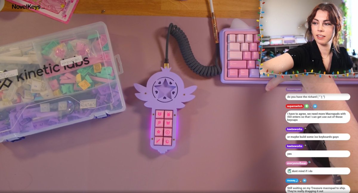 KeebsWorks's tweet photo. thanks again to @apiarykeyboards for building the SINAY macropad wand! worked on this for the last couple of years and really happy that is coming out finally. https://t.co/c72Z5pcbLi
