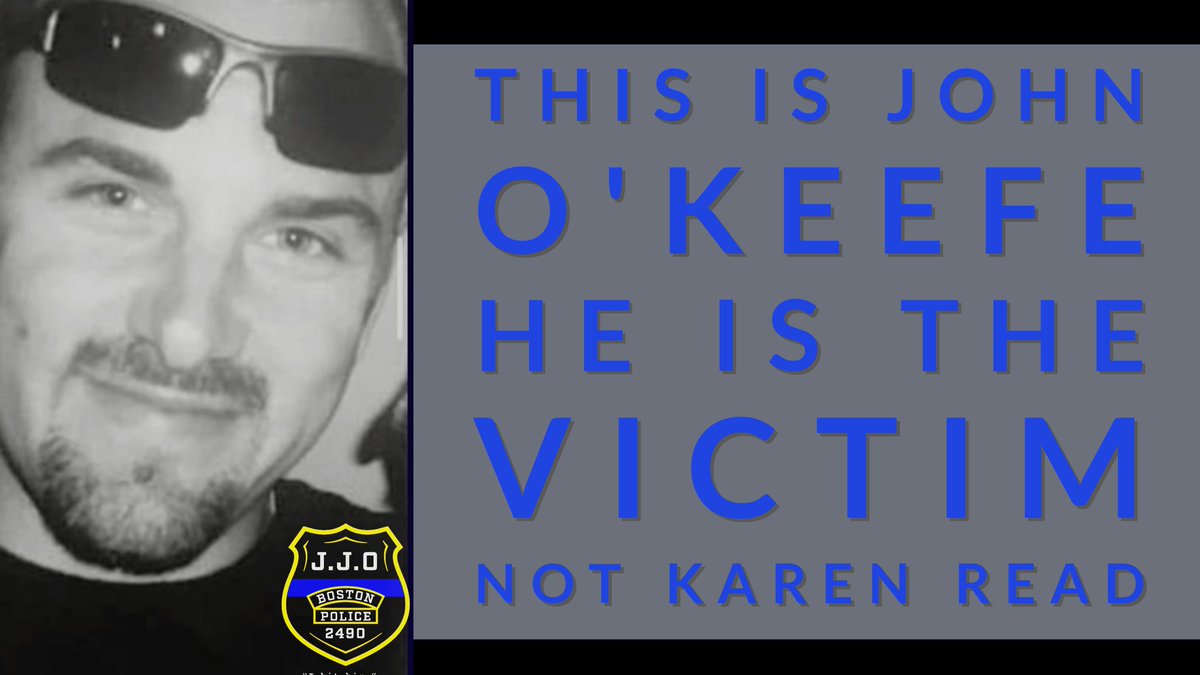 Justice for Officer John O'Keefe! #BostonPolice #JohnOkeefe #KillerKaren #KarenRead #FreeKarenRead #cantonMa