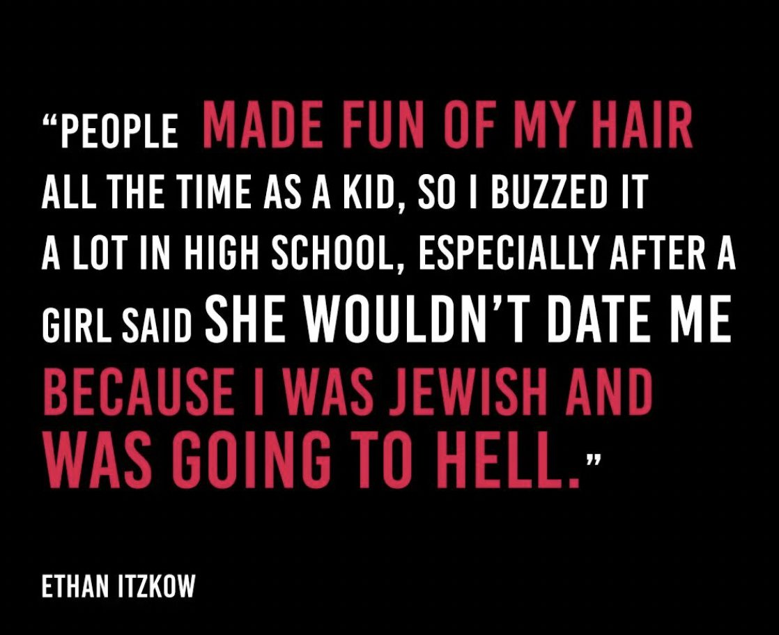 SchmehFilms's tweet photo. While writing #HighScoreFilm, Co-Director + Star @EthanItzkow remembered being a young Jewish kid dealing with hatred - a reality many marginalized communities face every day.
Share if you can relate.
#naturalhair #curlyhair #growingupjewish #jewishlife #FilmTwitter #ComingSoon https://t.co/xxJlpFuaTr