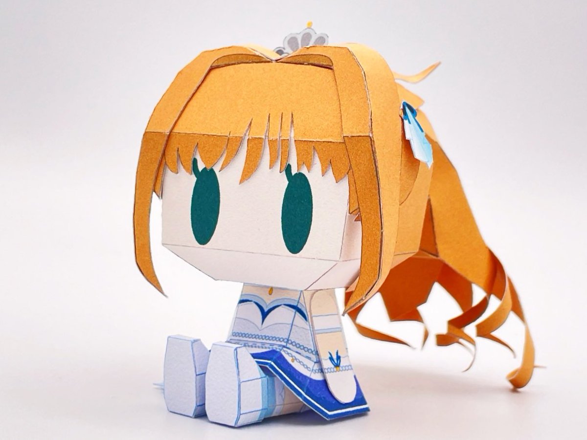 「ミニ 日野茜ちゃん出来ました〜 #ペーパークラフト #ガベのペパクラ倉庫_i #」|ガーベラのイラスト