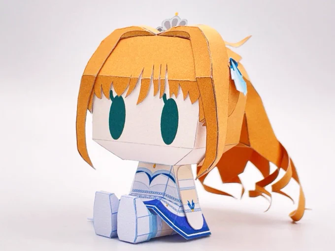 ミニ 日野茜ちゃん出来ました〜 #ペーパークラフト #ガベのペパクラ倉庫_i #日野茜 