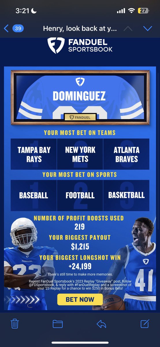 kentrellsnipe's tweet photo. @FDSportsbook #FanDuelReplay https://t.co/h4FKlhYigQ
