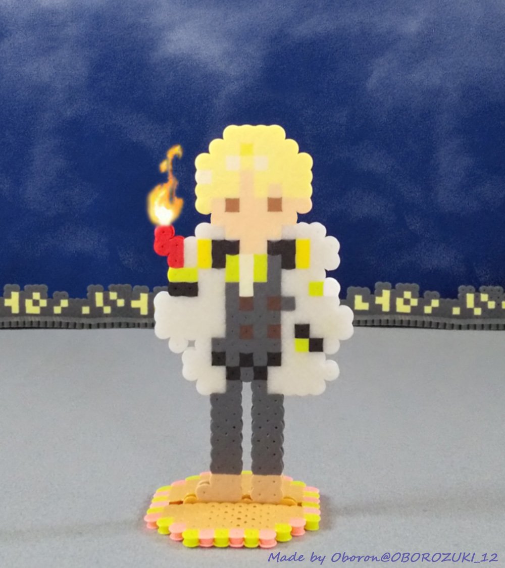 OBOROZUKI_12's tweet photo. #Nobimaru from #kemonojihen 🌉
found the #perlerbeads art i did before🌠
#怪物事変 #野火丸 #kemonojihenfanart #怪物事変ファンアート #アイロンビーズ #パーラービーズ #ドット絵 #pixelart https://t.co/j5fQrDKBUw