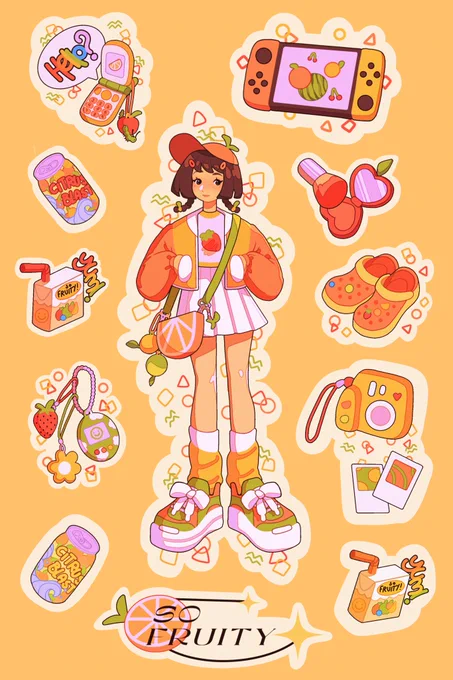Fruit obsessed girlie !!! What should her name be??