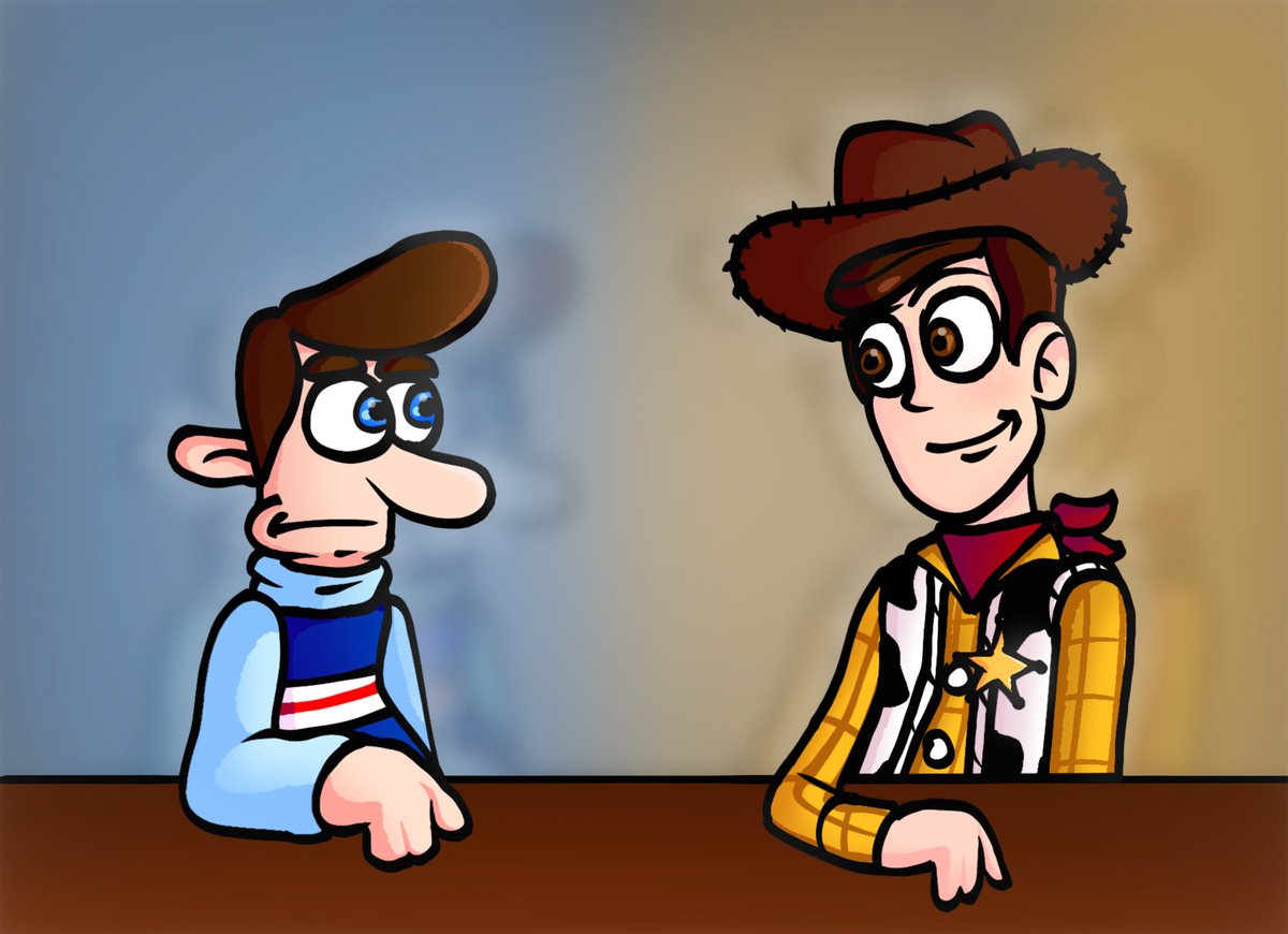 Magshow1Mag's tweet image. Woody (Neighbours from hell) and Woody (Toy Story) #toystory #neighboursfromhell