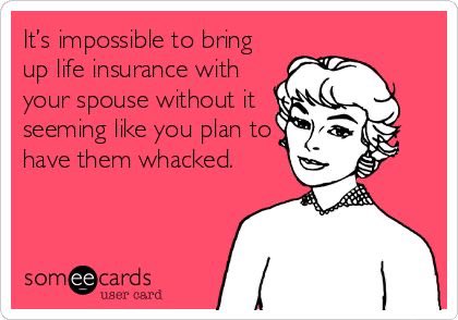 Aaronaeus's tweet image. I love it when I meet with couples and one of them make this joke in front of me.

It’s so hard to force myself to laugh for the thousandth time as if I’ve never heard it before. #insurancememes