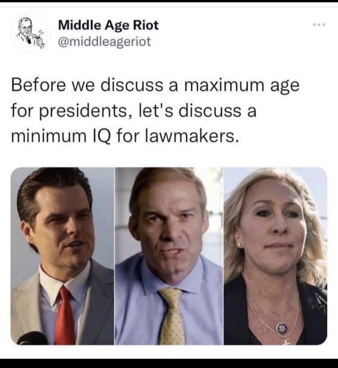 Bannie30's tweet photo. @RepMTG Not even close to the trump crime family. https://t.co/YKRfdtDzpS https://t.co/YpMtnqpIpX