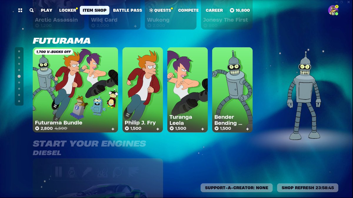 HipDiscovery's tweet photo. Some of the bundles from today’s #Fortnite item shop!

#Futurama #CuddleTeamLeader #FortniteCollabs #FortniteNews #FortniteUnderground #FortniteChapter5 https://t.co/074INOoztc