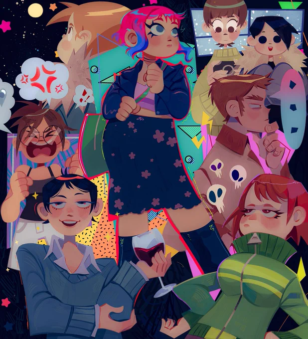 This scott pilgrim art for sure! 