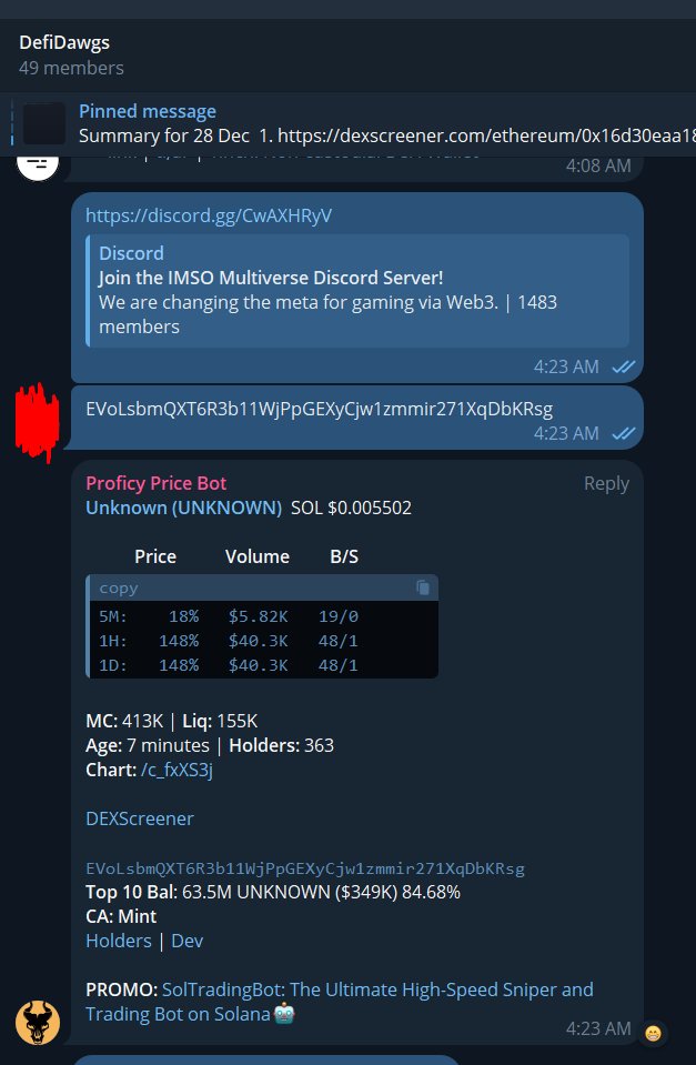 $EVLV (BRC-20) Dev <a href="/IMSOnft_Chris/">Solana Chris 👊🏻⏰</a> launched a new project on #Solana where <a href="/bonk_inu/">BONK!!!</a> treasury too invested. 
birdeye.so/token/EVoLsbmQ…

DefiDawg chads eating good today.

fluxbeam.xyz/app/swap
CA: EVoLsbmQXT6R3b11WjPpGEXyCjw1zmmir271XqDbKRsg

Liq paired with $USDC