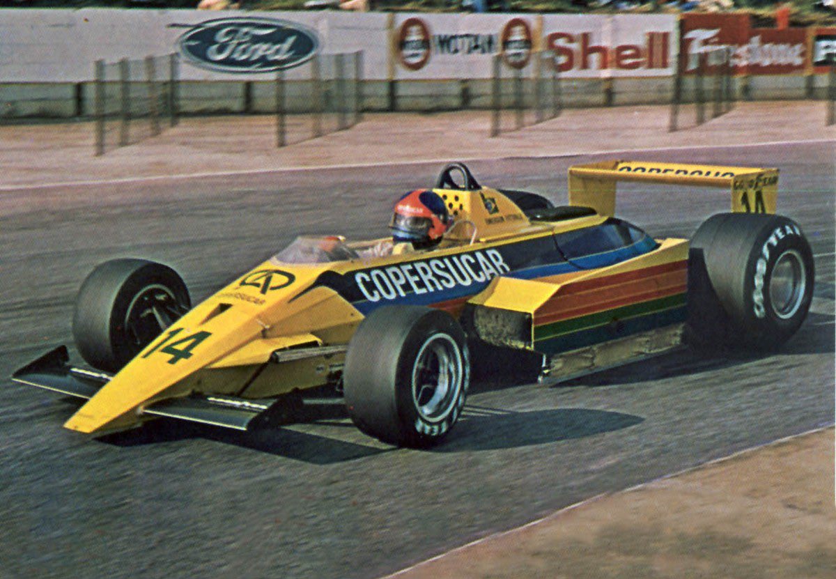 The 1979 Fittipaldi F6. Only one chassis was made. The car was