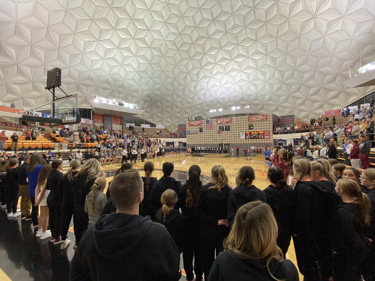 One of the coolest traditions at the Bertha Frank Teague Mid-America Classic: the Parade of Teams and Presentation of Colors! #okpreps