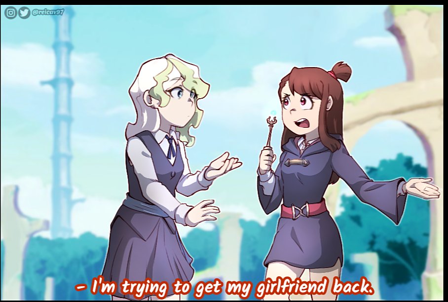ReiCav97's tweet photo. Your average Diakko Trash. 
Because I want, I can and I did.

 #LittleWitchAcademia #lwa_jp #akkokagari #dianacavendish #diakkotrash #ibispaintX #damneverything #ª https://t.co/c1DMPwEeq4